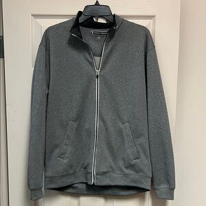 Pebble Beach Men's Charcoal Zip-Up Sweater